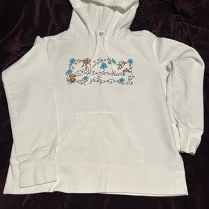 Aeropostale White Hoodie with Logo Patch